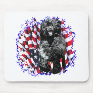 Portuguese Water Dog Patriot Mouse Mat
