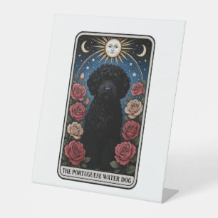 Portuguese Water Dog Pedestal Sign