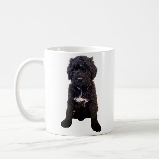 Portuguese Water Dog Puppy Coffee Mug – Cute Dog L (Left)