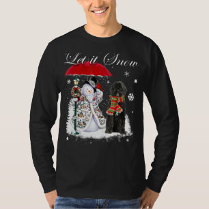 Portuguese Water Dog Santa Christmas Snowman Xmas T-Shirt
