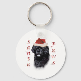 Portuguese Water Dog Santa Paws Key Ring