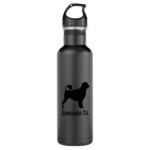 Portuguese Water Dog Silhouette with Custom Text 710 Ml Water Bottle