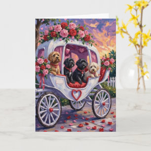 Portuguese Water Dog Valentine's Day Card