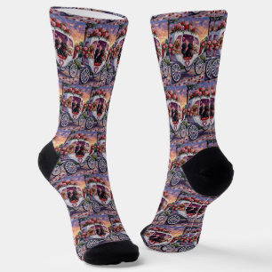 Portuguese Water Dog Valentine's Day Socks