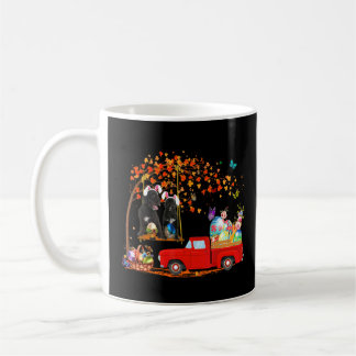 Portuguese Water Dog Wearing Bunny Ear Red Truck W Coffee Mug