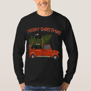 Portuguese Water Dog Xmas Vintage Red Pickup T-Shirt