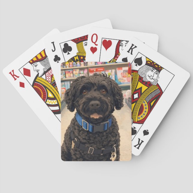 Portuguese Water Dogs Anime Anemi Poker Cards (Back)