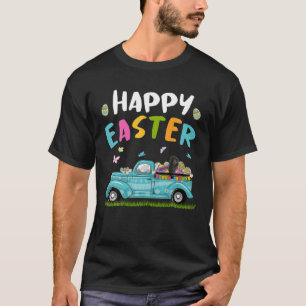 Portuguese Water With Bunny Ears Egg Hunting Truck T-Shirt