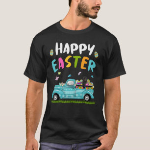 Portuguese Water With Bunny Ears Egg Hunting Truck T-Shirt