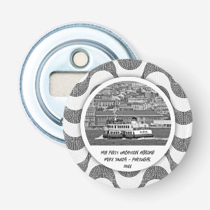 Portuguese waves cobblestone First Vacation   Bottle Opener