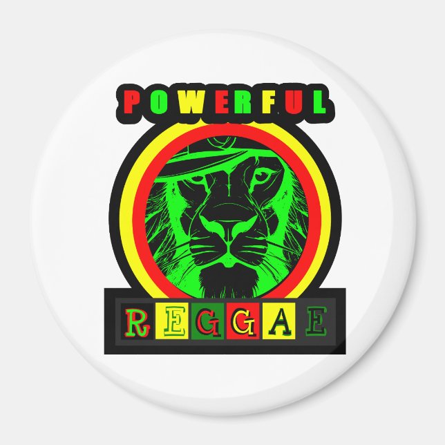 Porwerful Reggae Magnet (Front)