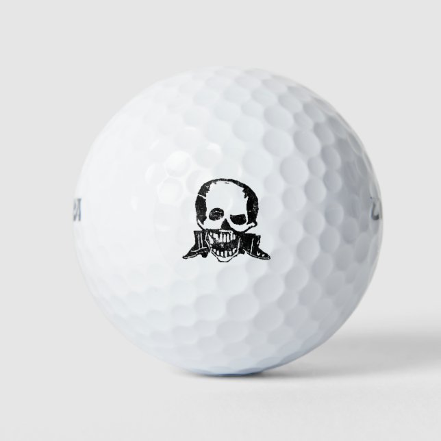 Posada Calavera Boots and Skull Golf Balls (Front)