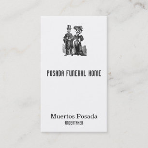 Posada Skeleton Couple Business Card