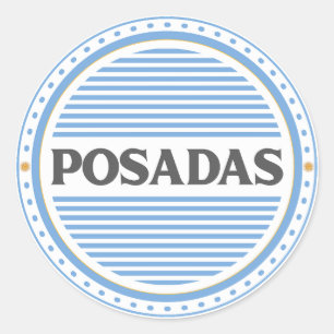 Posadas City Pride Emblem – Argentine Identity Classic Round Sticker