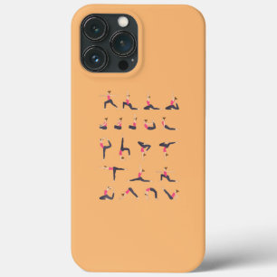 Pose Set Best Yoga Backprint  iPhone 13 Pro Max Case