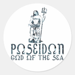 Poseidon Classic Round Sticker