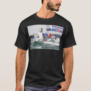 Poseidon for Biden funny Anti Trump rally sinking T-Shirt