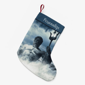 Poseidon Greek God Mythology Christmas Holiday Small Christmas Stocking