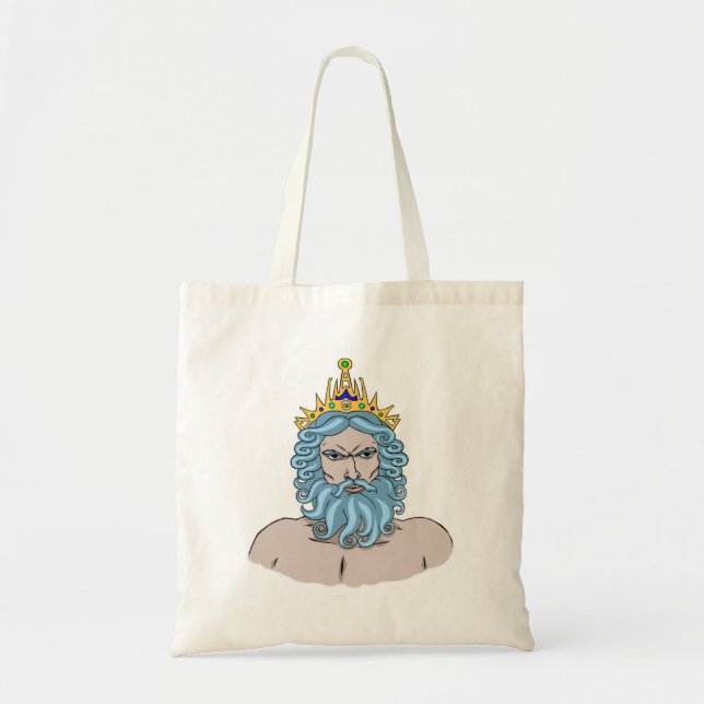 Poseidon - Greek God of the Sea Tote Bag (Front)