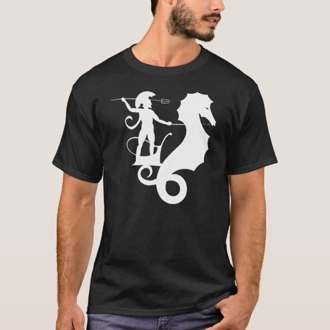 Poseidon, Greek relief design T-Shirt (Front)