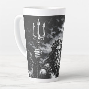 Poseidon — Lord of the Deep by BurnsInHell Latte Mug