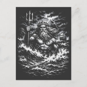 Poseidon — Lord of the Deep by BurnsInHell Postcard
