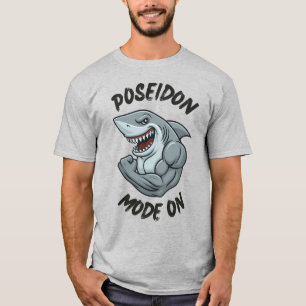 Poseidon Mode On™ – Nautical Gym Fitness T-Shirt