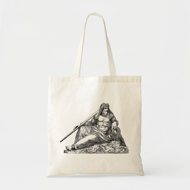 Poseidon Neptune greek, percy jackson, athena Tote Bag (Front)