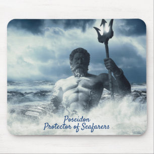 Poseidon Protector of Seafarers Mouse Mat