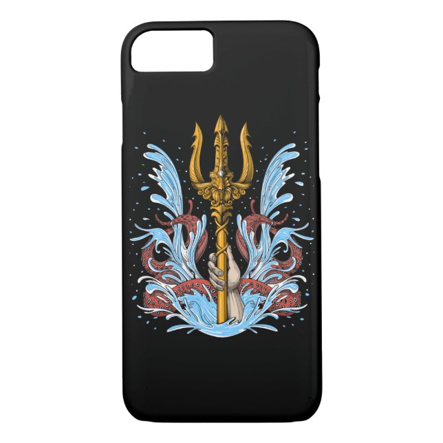 Poseidon Trident Case-Mate iPhone Case (Back)