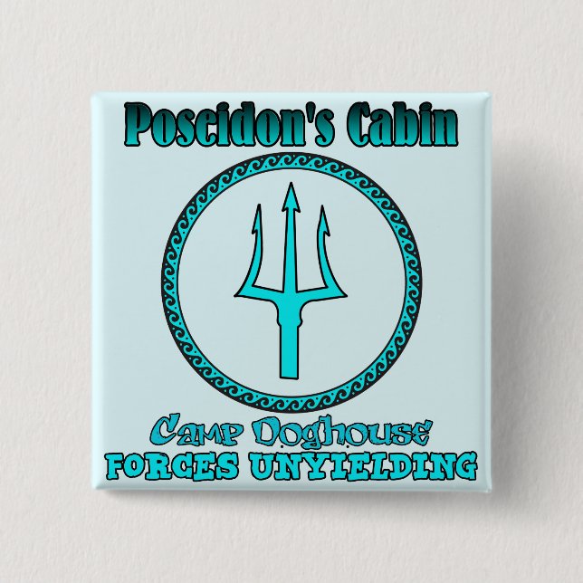 Poseidon's Cabin Button (Front)