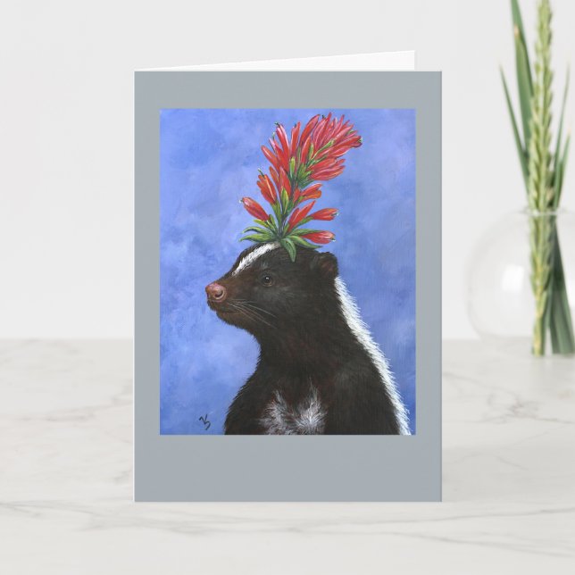 Posey the skunk card (Front)