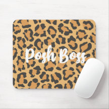 Posh Boss Leopard Printed Mouse Pad