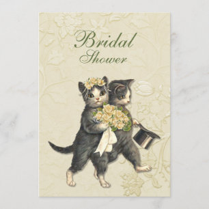 Posh Cats Bridal Shower Invitation