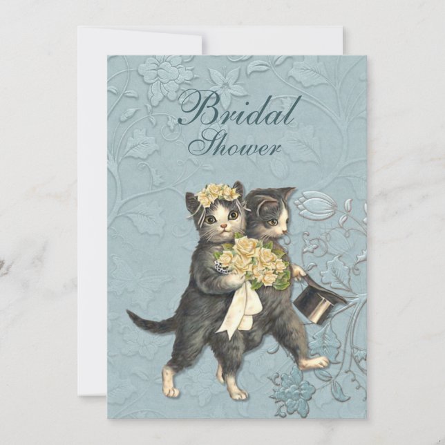 Posh Cats Bridal Shower Invitation (Front)