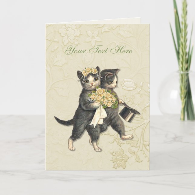 Posh Cats Wedding Announcement (Front)