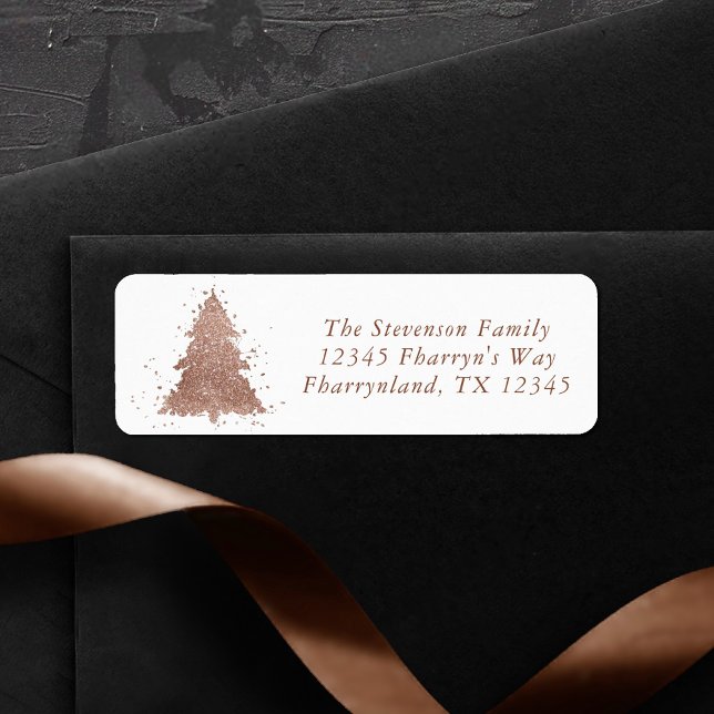 Posh Christmas Tree | Glam Rose Gold Address (Creator Uploaded)