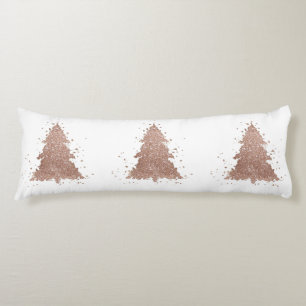 Posh Christmas Tree   Glam Rose Gold Luxurious Body Cushion