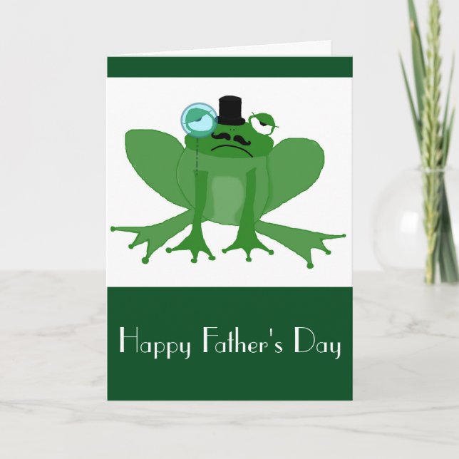 Posh Frog Father's Day Card (Front)