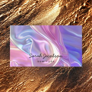 Posh Luxury Opal Iridescent Style Business Card