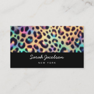 Posh Luxury Opal Iridescent Style Business Card