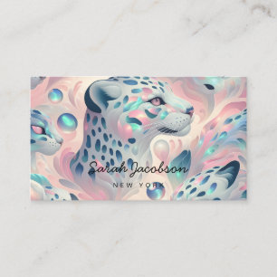 Posh Luxury Opal Iridescent Style Business Card