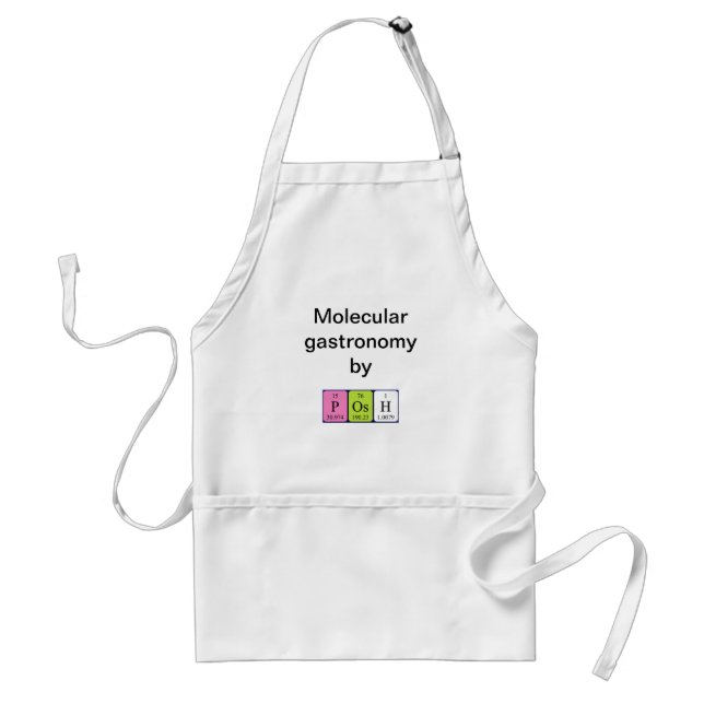 Posh periodic table name apron (Front)