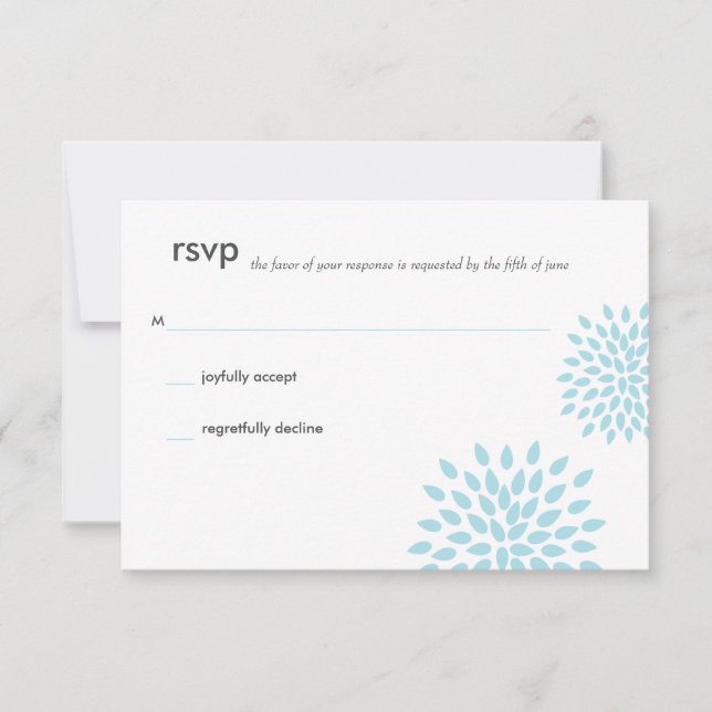 Posh Petals | Twilight | RSVP Card (Front)