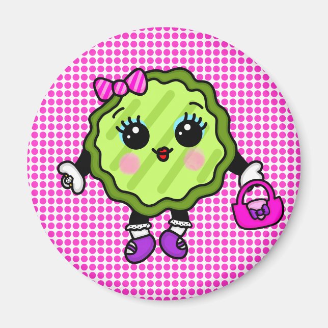 Posh Pickle | Pretty Blinged Up Magnet (Front)