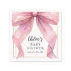 Posh Pink Coquette Bow Baby Shower