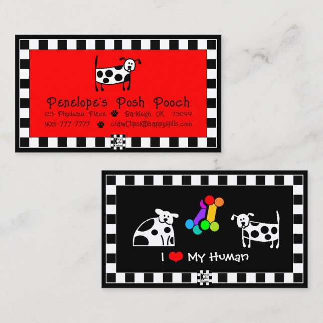 Posh Pooch Business Card (Front/Back)