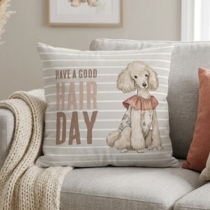 Posh Poodle Doodle Dog Funny Cushion
