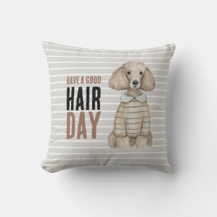 Posh Poodle Doodle Dog Funny Cushion