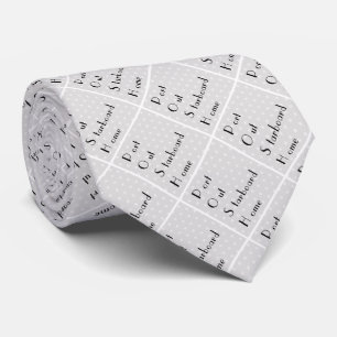 POSH Port out starboard home grey Tie